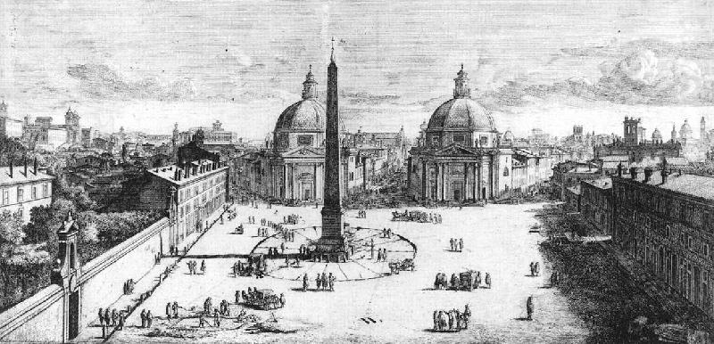 View of the Piazza del Popolo, Rome, WITTEL, Caspar Andriaans van